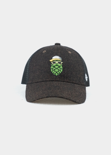 Cap "Hopfinator" - dunkelbraun (Curved)